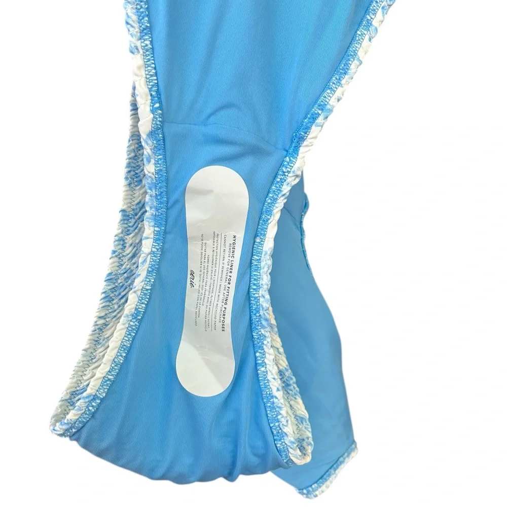 NWT Aerie Smocked Toile Birthday Scoop Cheekiest One Piece Swimsuit - Picture 6 of 6